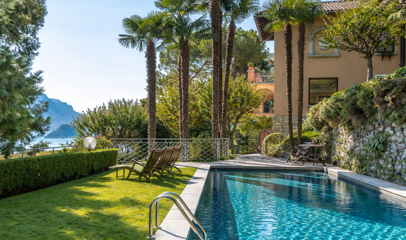 Villa Gaia Menaggio piscina privata vista lago